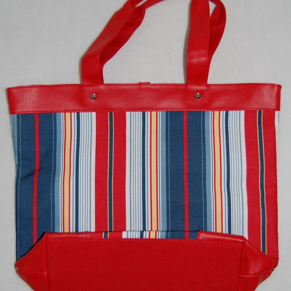 NWOT Lancome Tote Shoulder & Handbag, Base: 14"x5", Height: 14" (22" w straps) - Picture 6 of 11